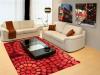 Leather sofa... Modern living room with - Фото со стока